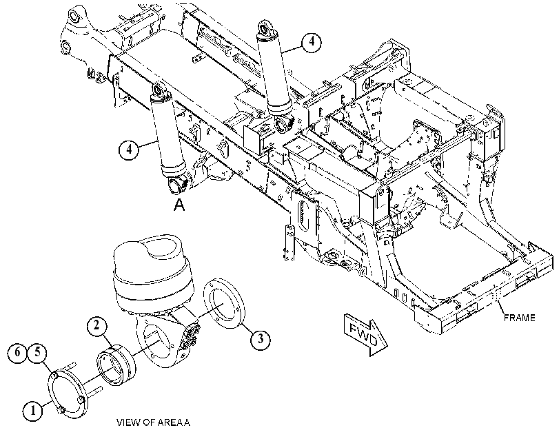 CYLINDER & MTG GP-HOIST 3892047 CAT
