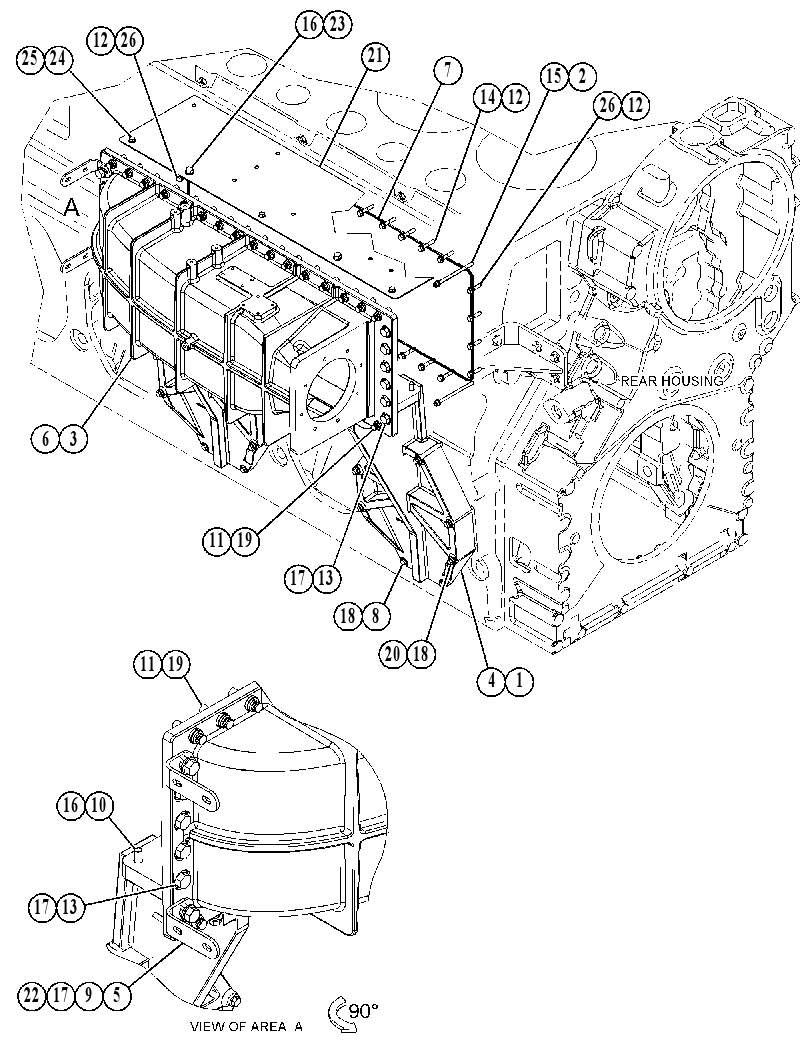 MOUNTING GP-AFTERCOOLER 4233347 CAT