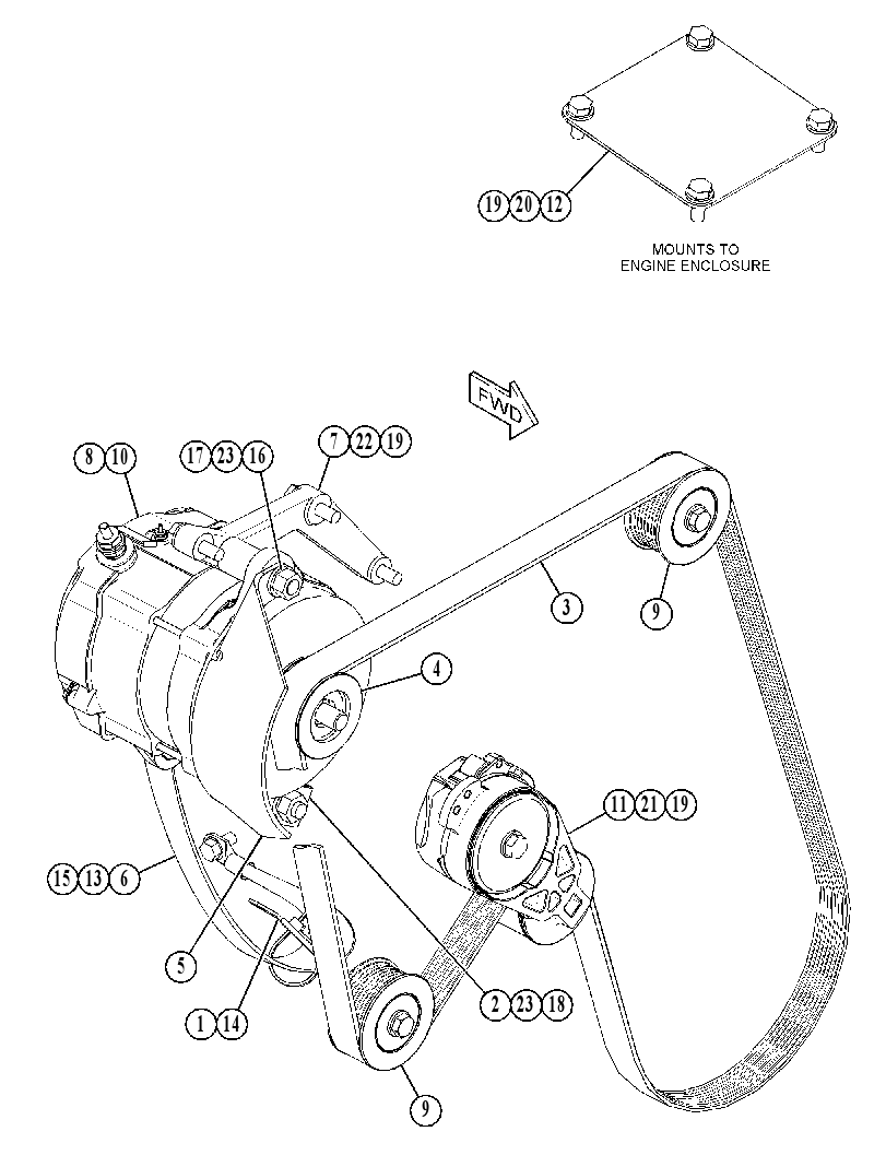 Генератор зарядный 4718170 CAT