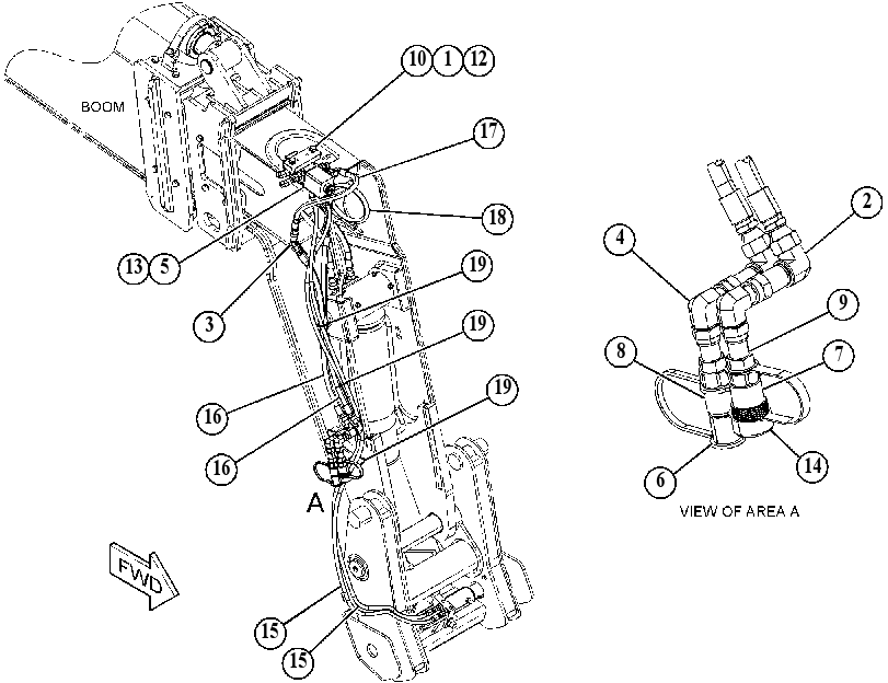 VALVE & MTG GP-DIVERTER 4836595 CAT