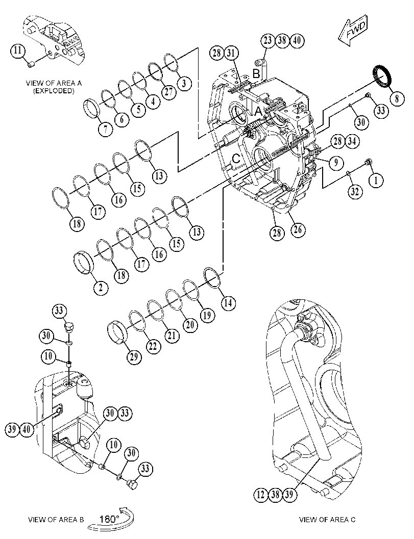 Корпус трансмиссии 4509459 CAT