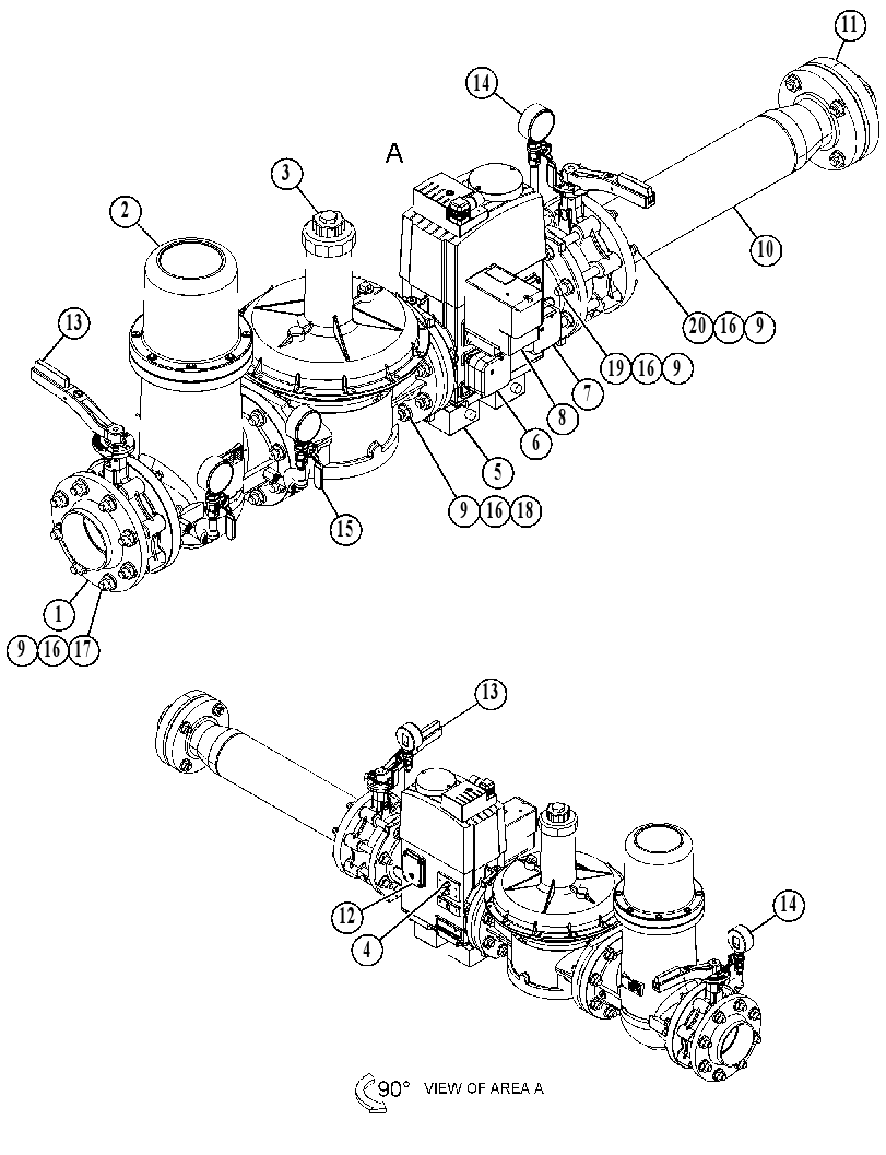VALVE GP-GAS CONTROL 3909000 CAT