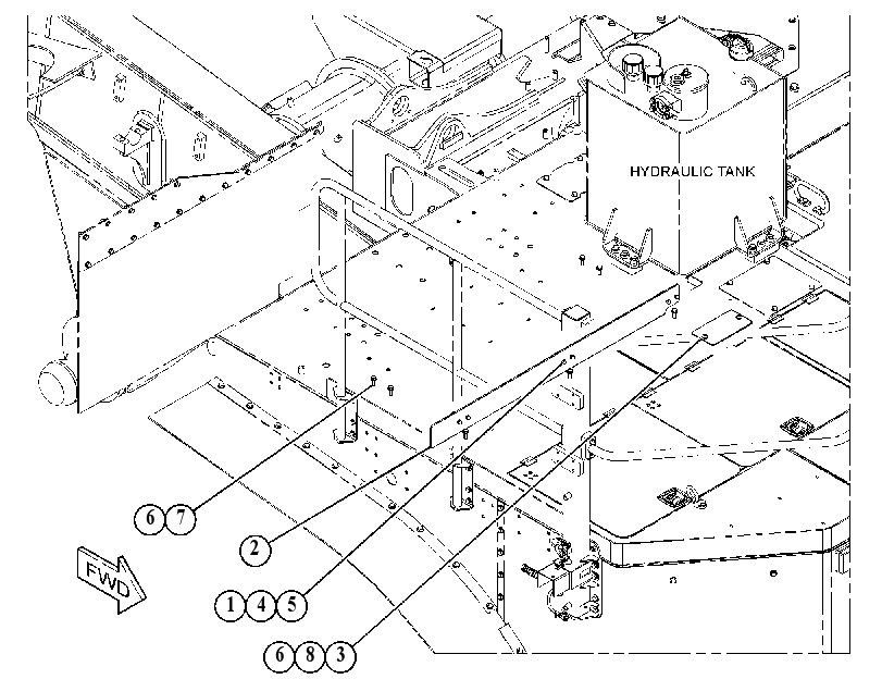 HARDWARE GP-HANDRAIL MOUNTING 4166193 CAT