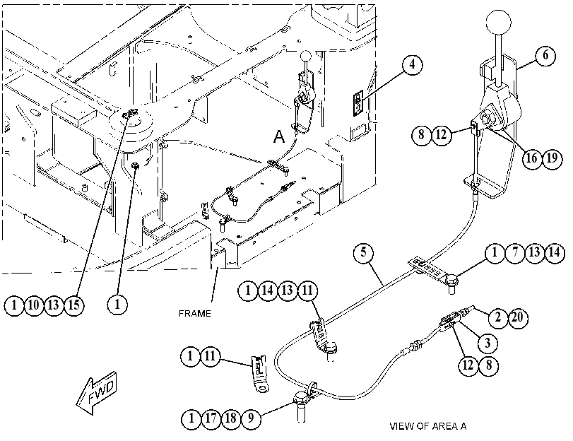 CABLE GP-CONTROL 4167835 CAT