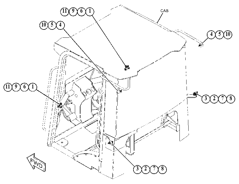 LATCH GP-ACCESS DOOR 3988813 CAT