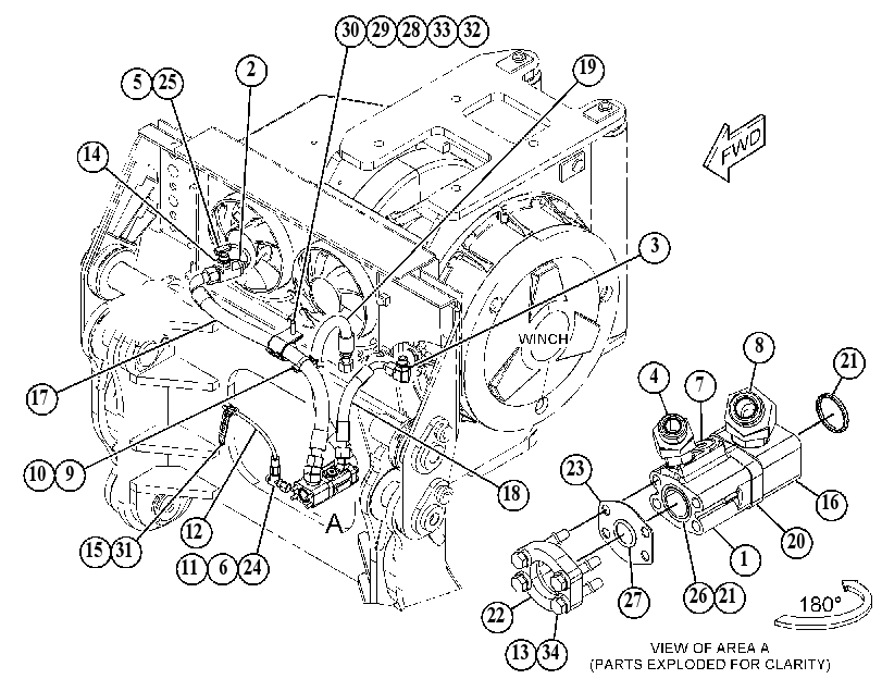 LINES GP-WINCH 4335887 CAT