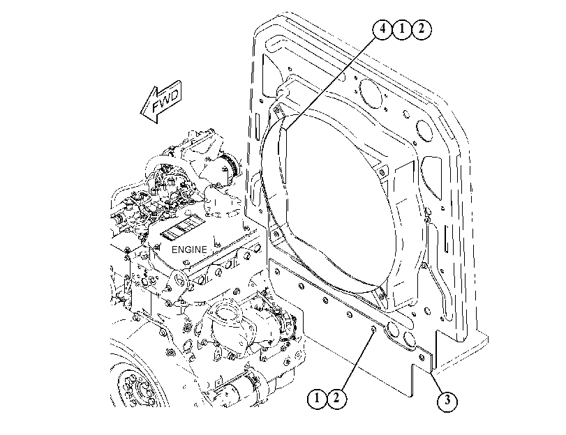 SHROUD GP-RADIATOR 3865778 CAT