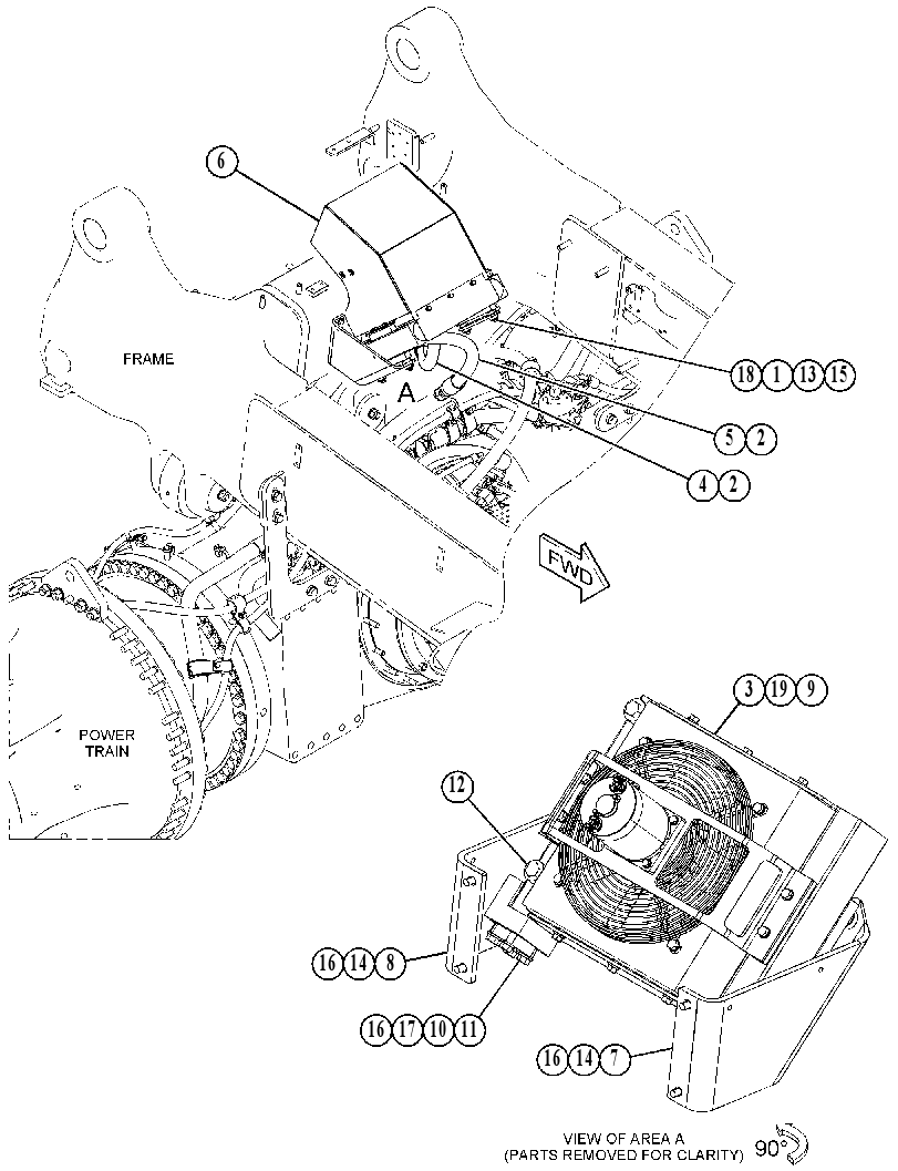 COOLER GP-REAR AXLE OIL 4224668 CAT