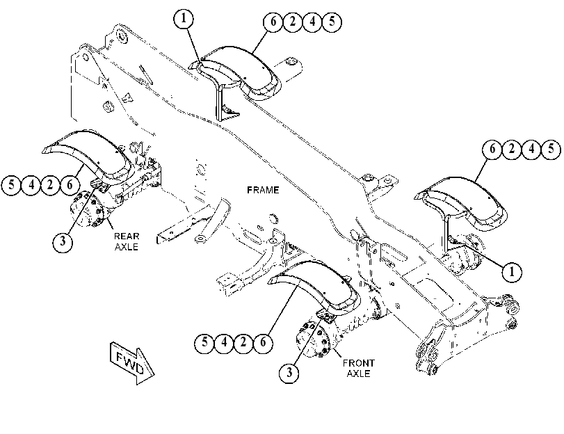 FENDER & MOUNTING GP 5066217 CAT