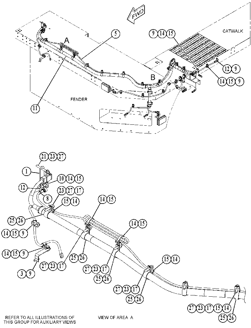 WIRING GP-FENDER 3842543 CAT