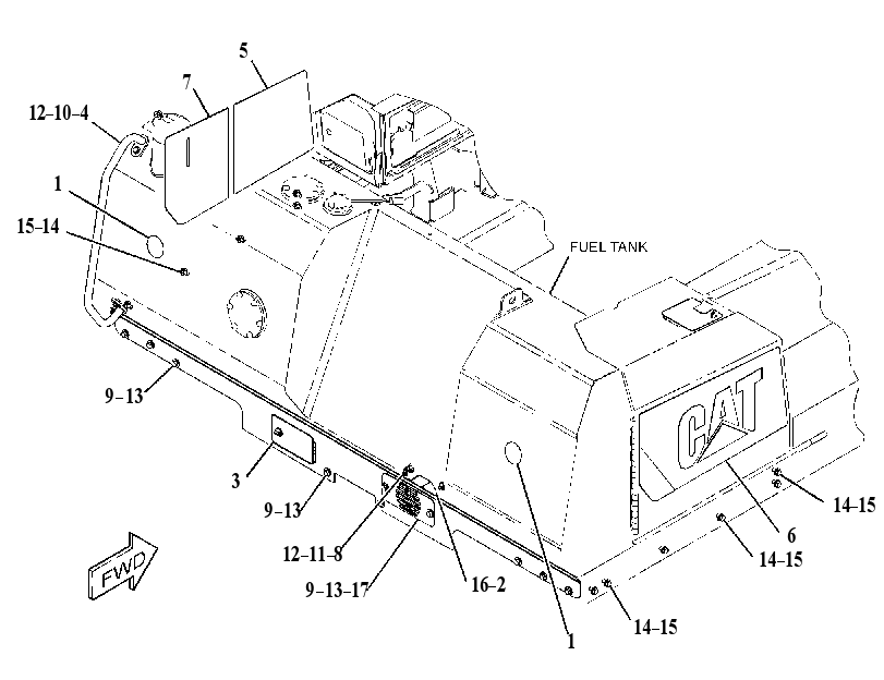 COVER GP-FENDER 4158297 CAT