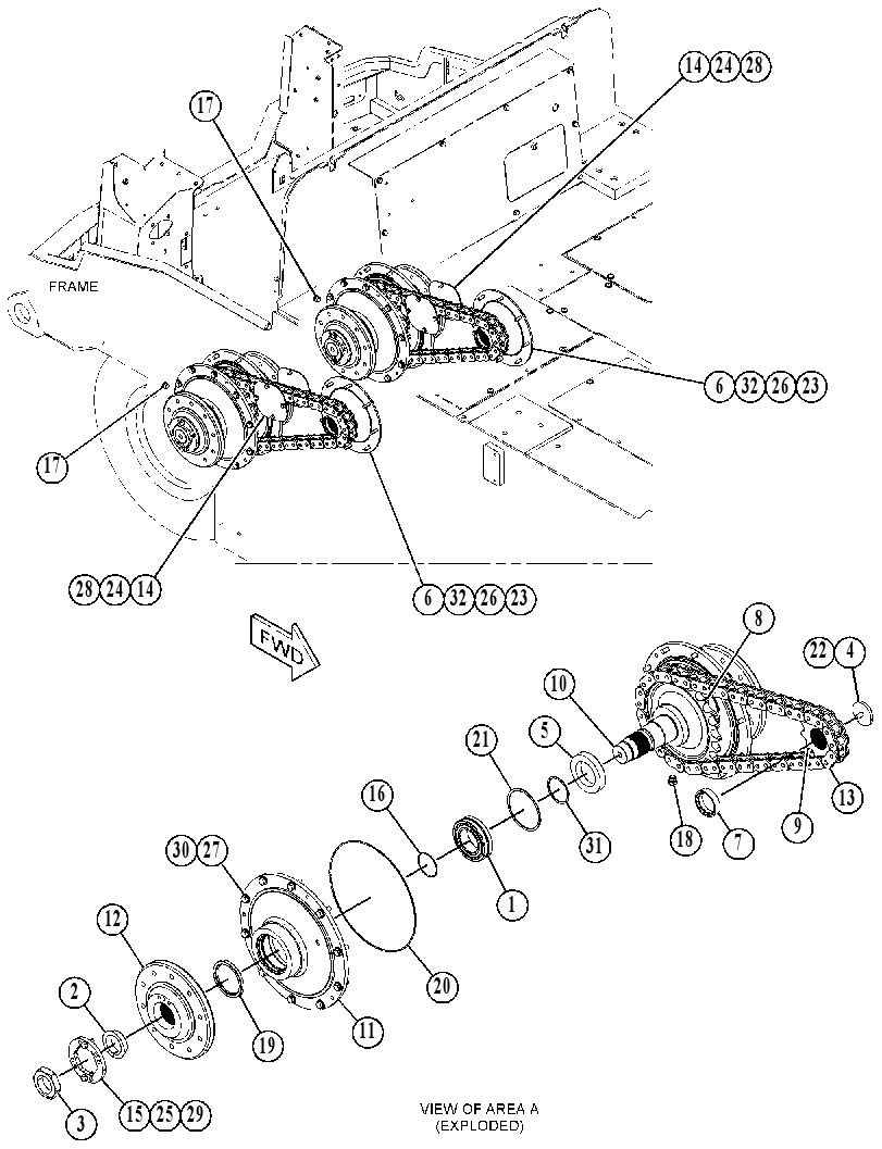 CHAIN GP-DRIVE 4455807 CAT