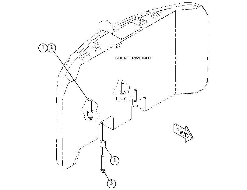 MOUNTING GP-COUNTERWEIGHT 4676859 CAT