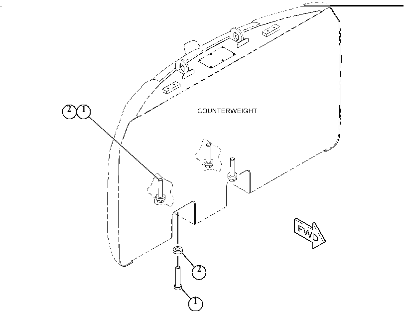 MOUNTING GP-COUNTERWEIGHT 4676865 CAT