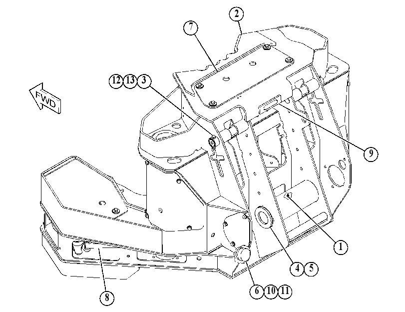 FRAME GP-GRAPPLE 4377270 CAT