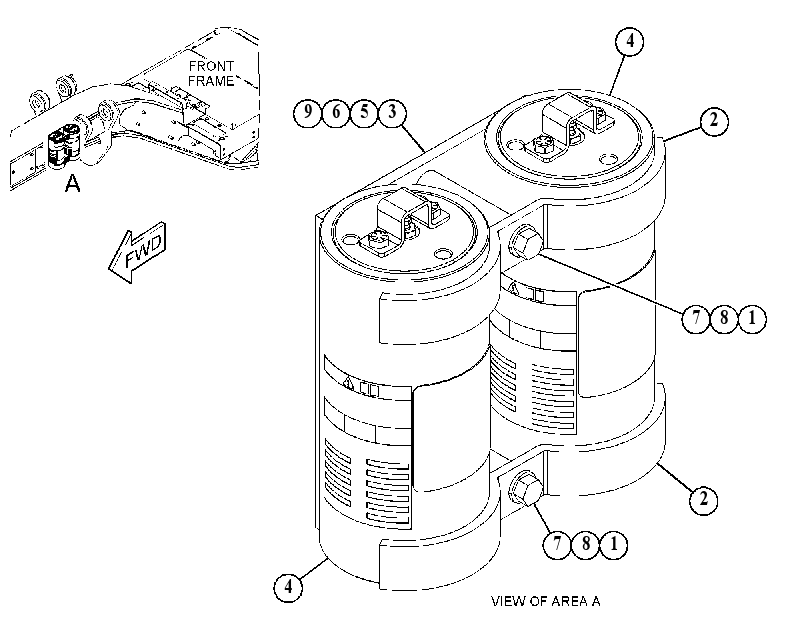 ACCUMULATOR & MTG GP-HYDRAULIC 4348071 CAT