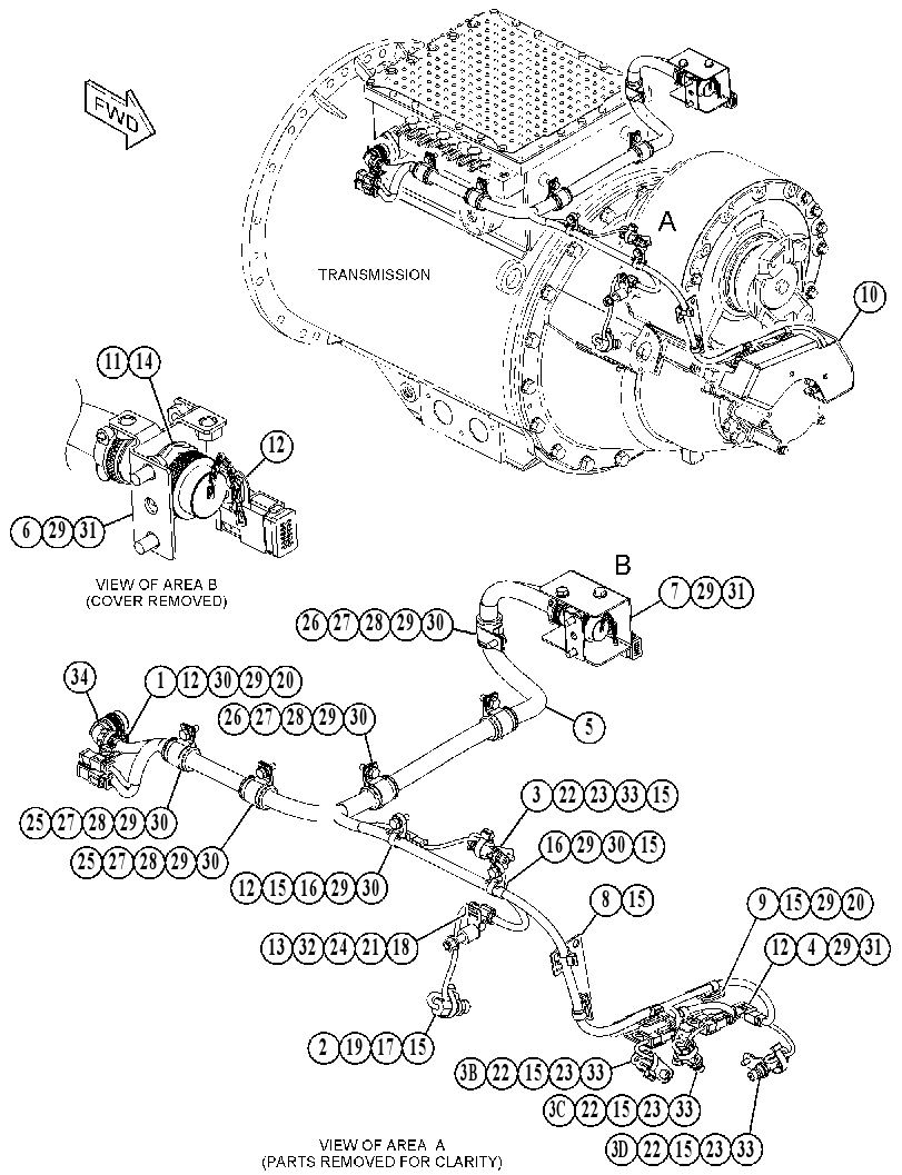 WIRING GP-TRANSMISSION 3998904 CAT
