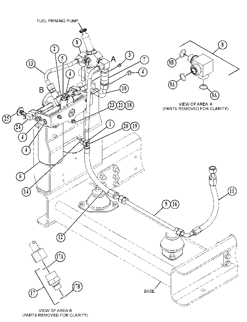 LINES GP-FUEL PRIMING 4645147 CAT