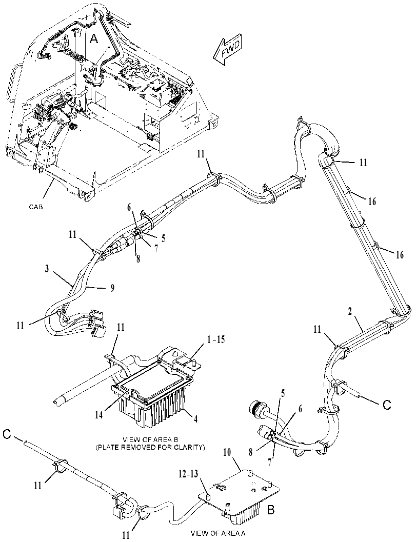 WIRING GP-OBJECT DETECTION 3657421 CAT