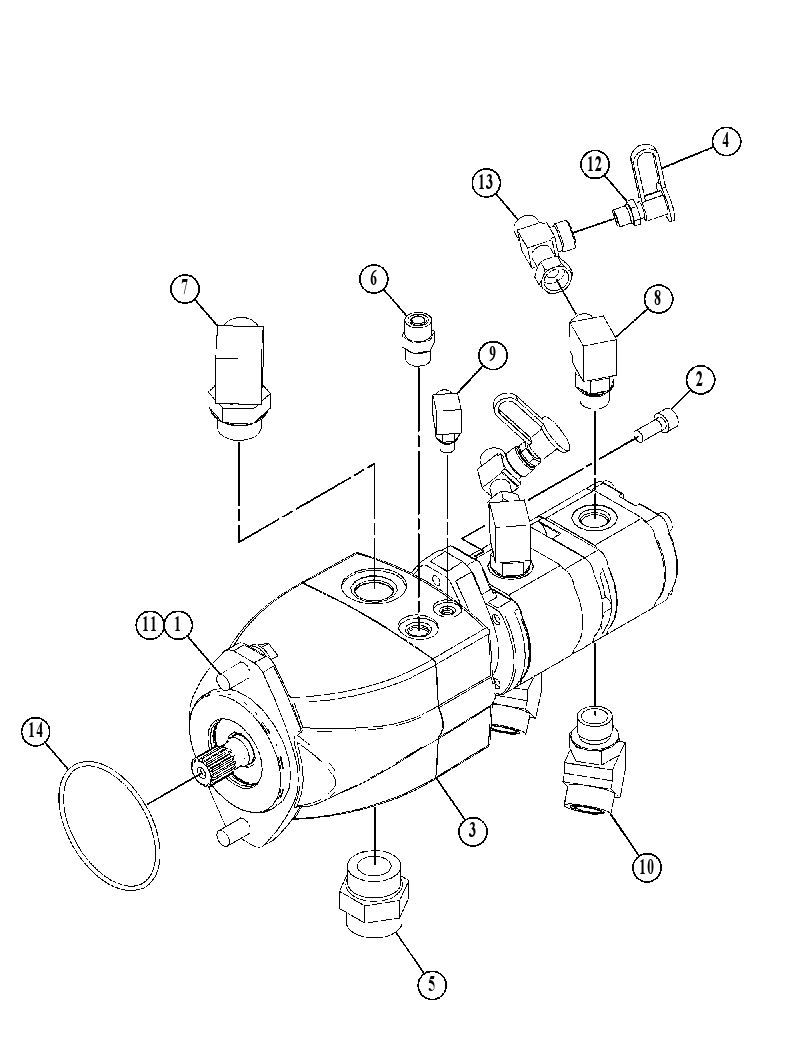 PUMP & MTG GP-PISTON & GEAR 4538860 CAT