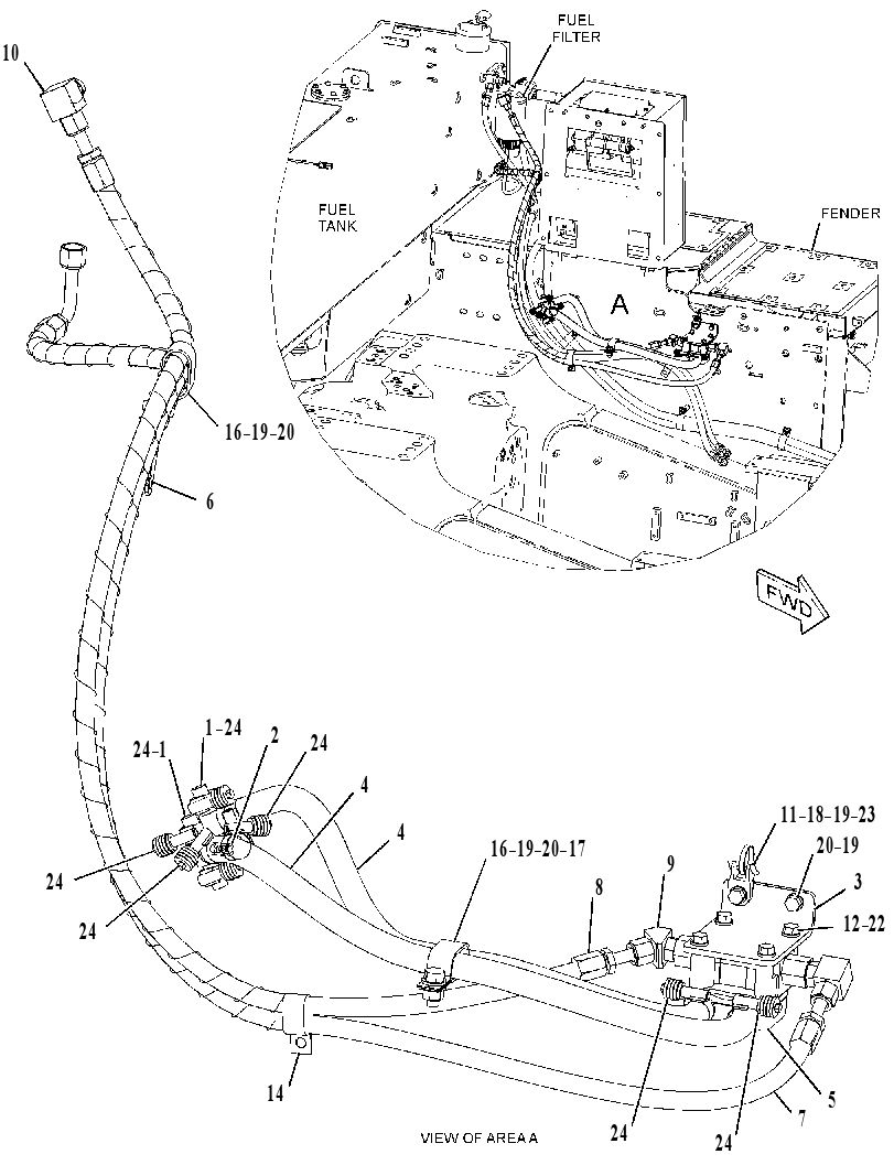 HEATER GP-FUEL 3738685 CAT