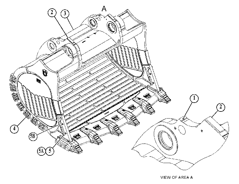 Ковш в сборе 4844206 CAT