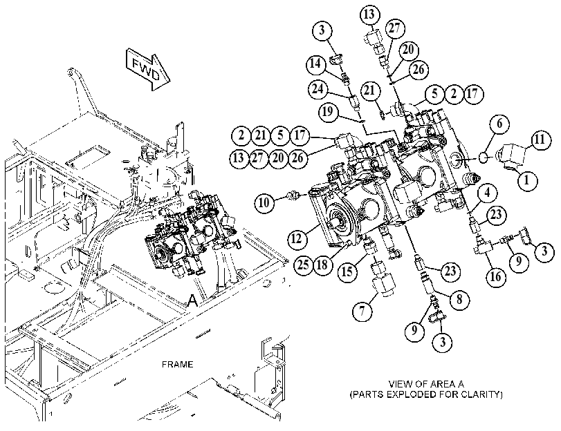Насос хода с креплением 4520299 CAT