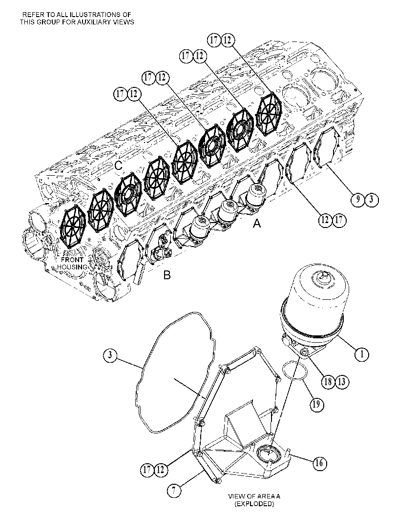 COVER GP-CRANKSHAFT 4635899 CAT
