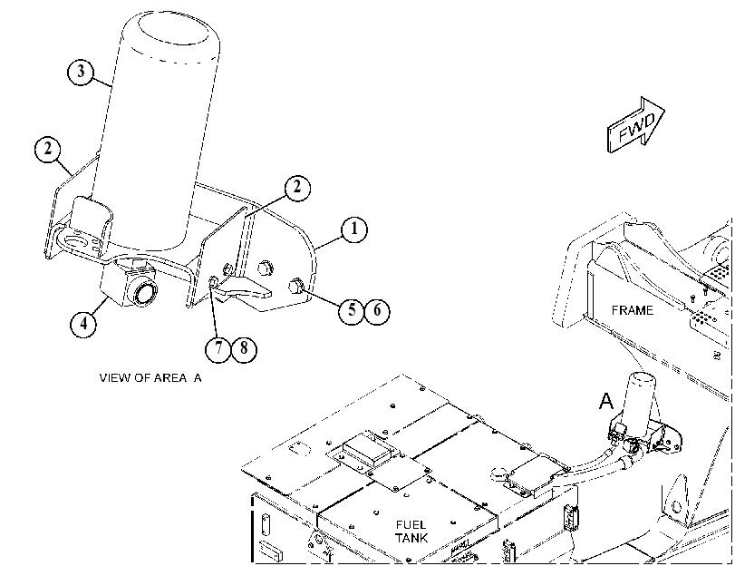 MOUNTING GP-FUEL TANK 5118754 CAT