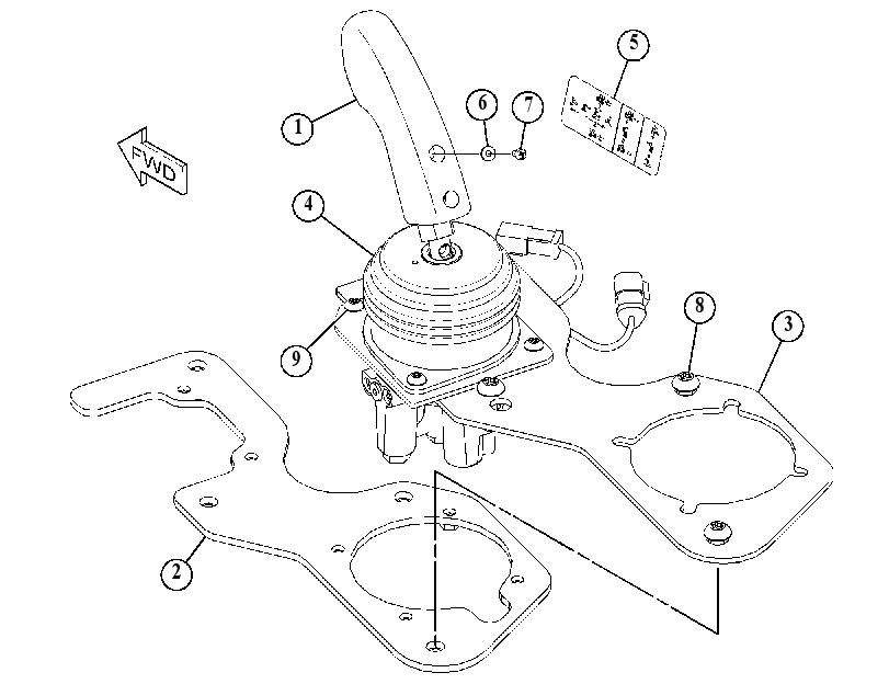 LEVER GP-CONTROL VALVE 4784089 CAT