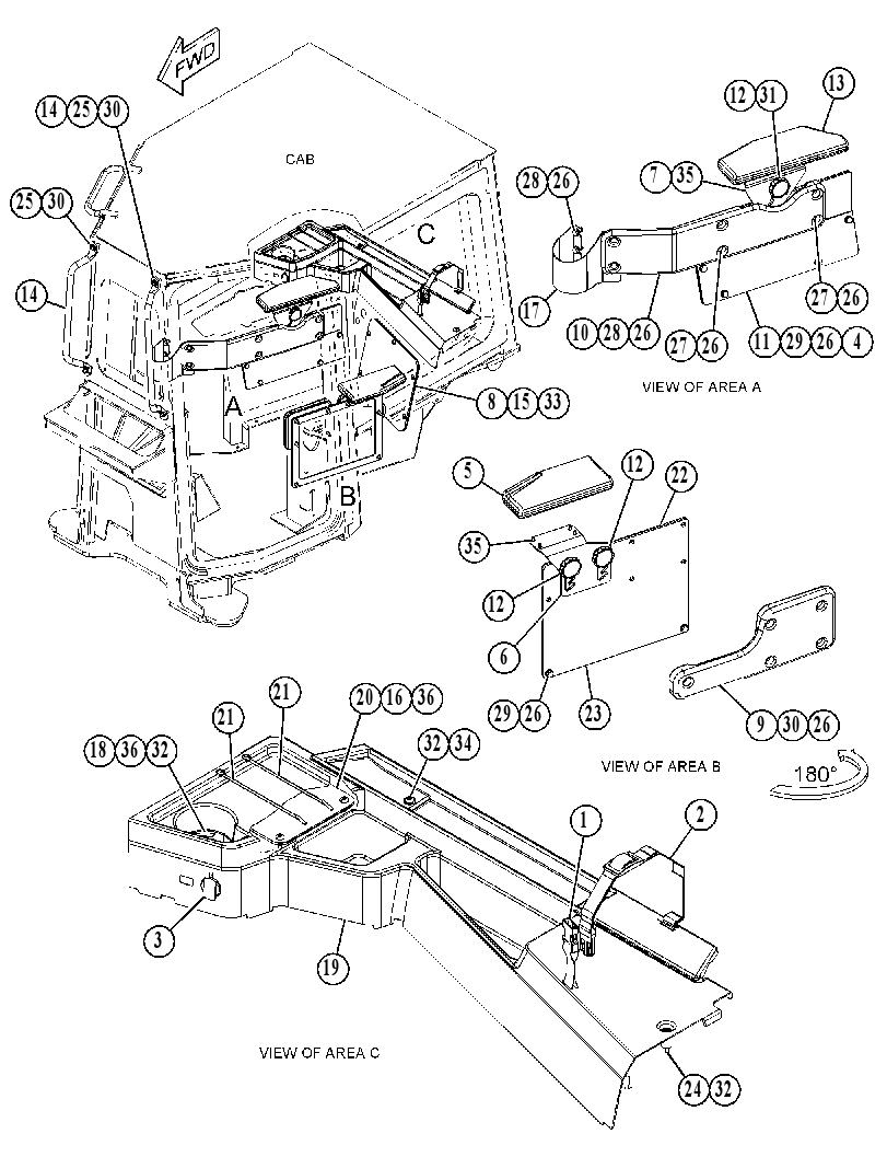 Крышка кабины 4590122 CAT