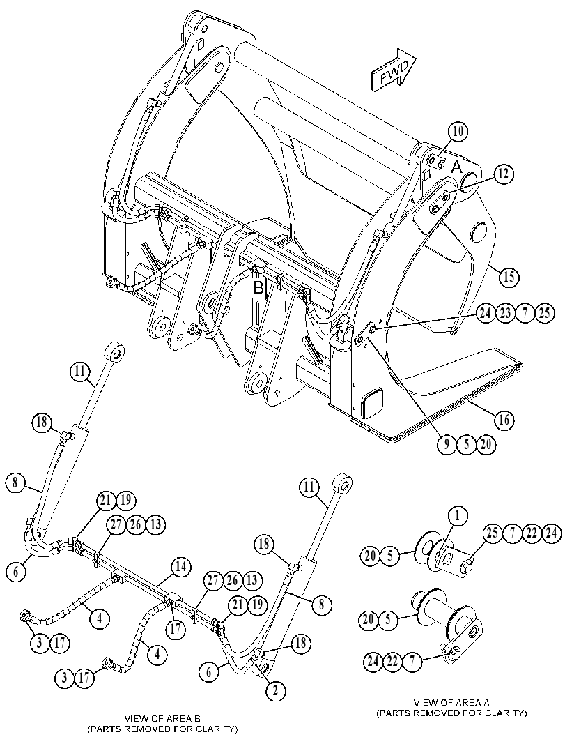 FORK GP-LOG 2569570 CAT
