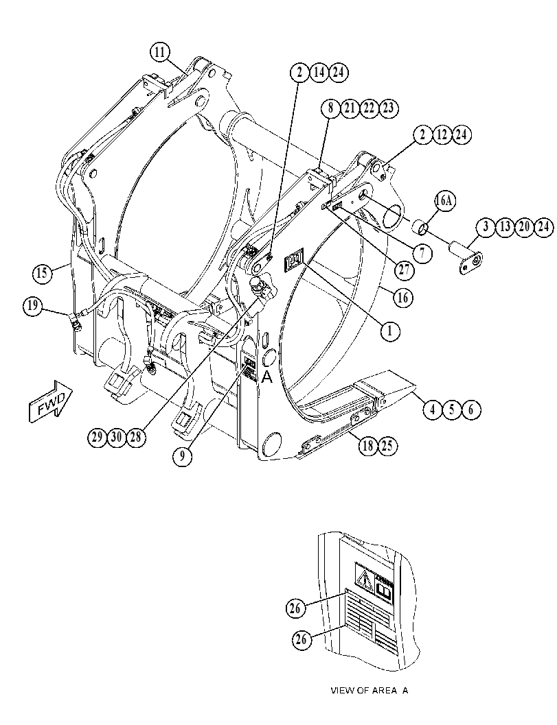 FORK AR-GRAPPLE 4583462 CAT