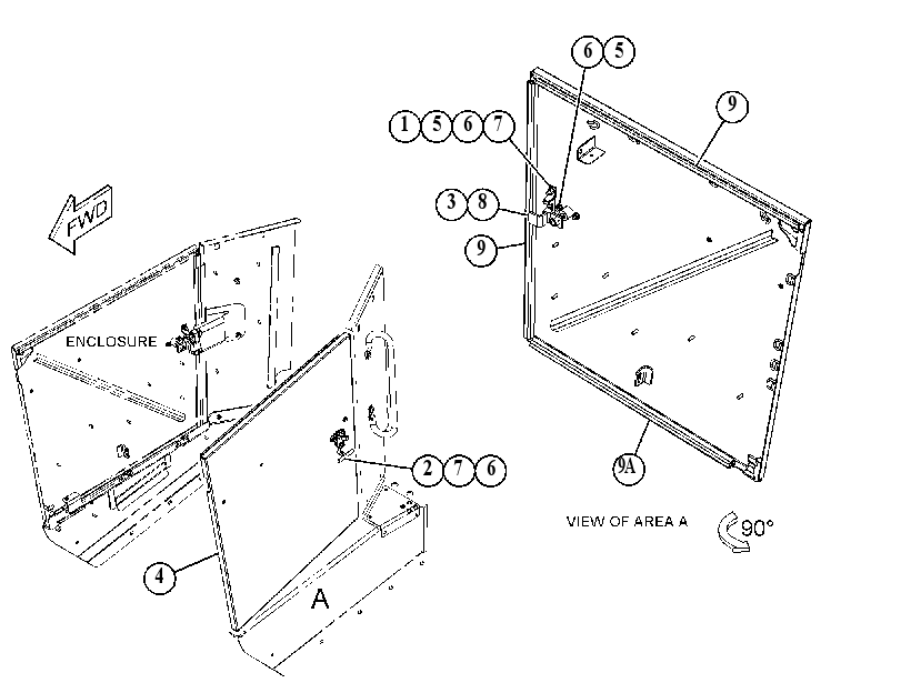 DOOR GP-HOOD 5174639 CAT