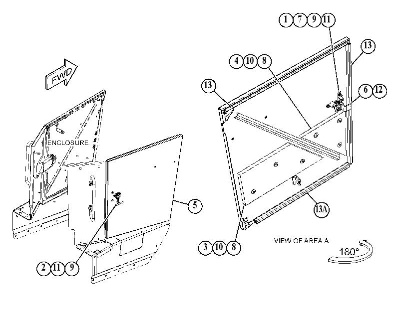 DOOR GP-HOOD 5215470 CAT