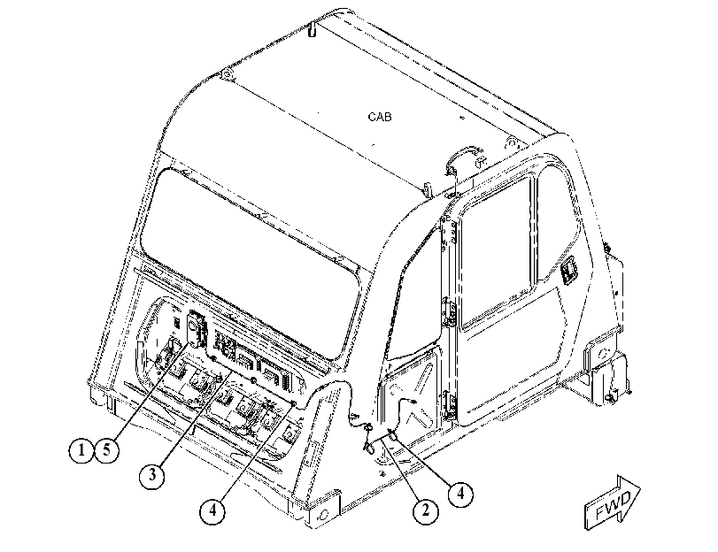 Проводка связи 4861889 CAT
