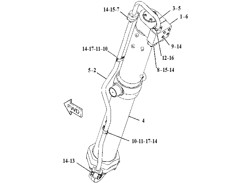 CYLINDER & VALVE GP-LIFT 2506733 CAT