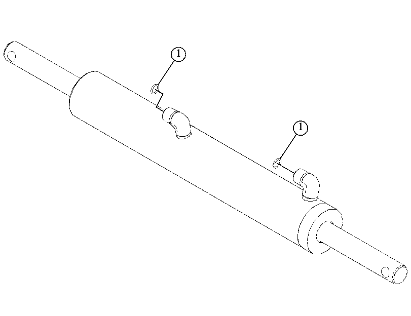 Цилиндр сцепного устройства 5154591 CAT
