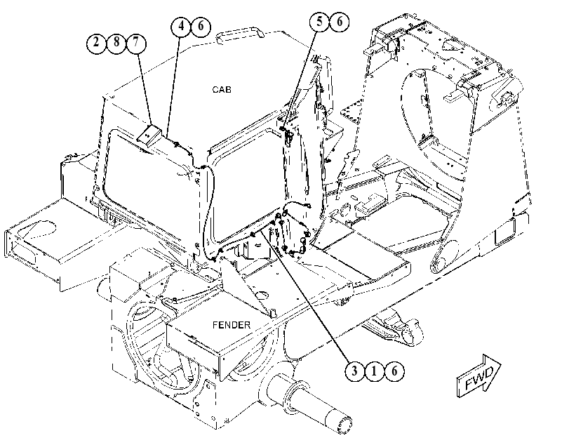 Камера с креплением 5167065 CAT