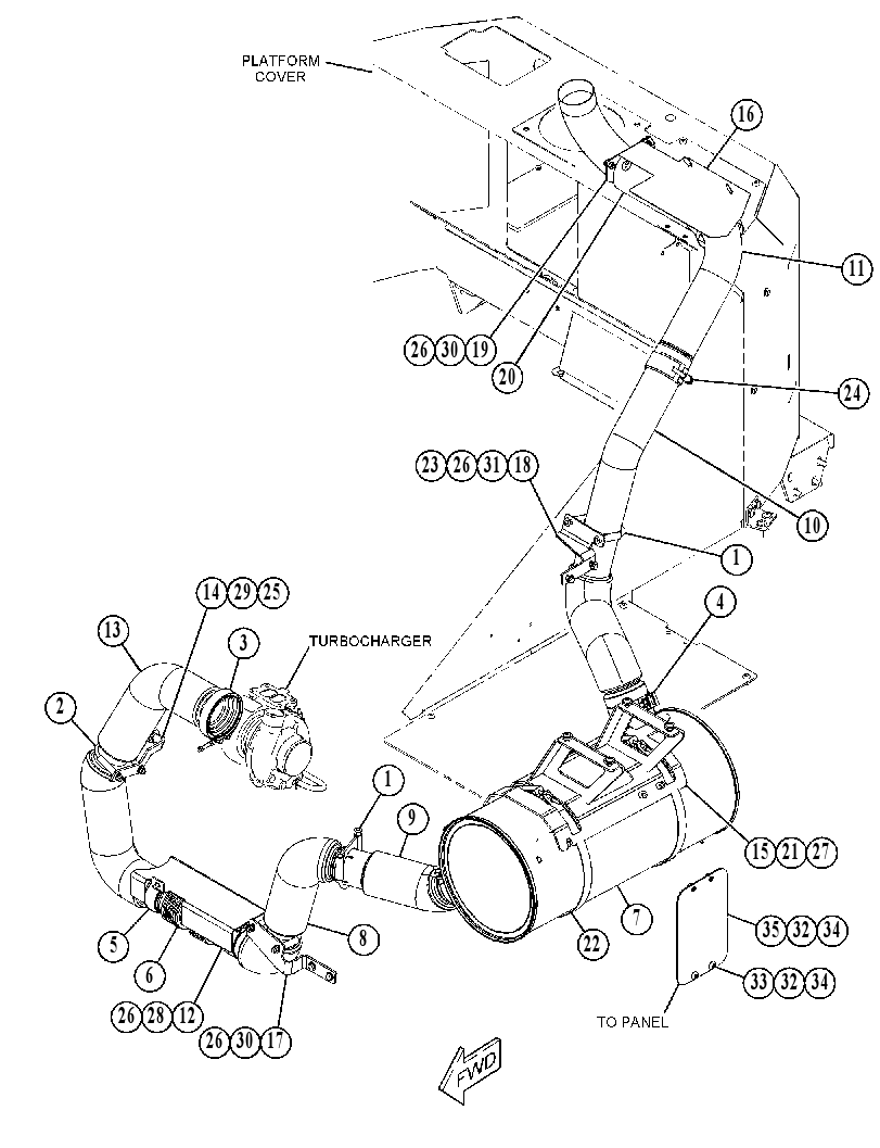 EXHAUST GP-FLEXIBLE 4249214 CAT