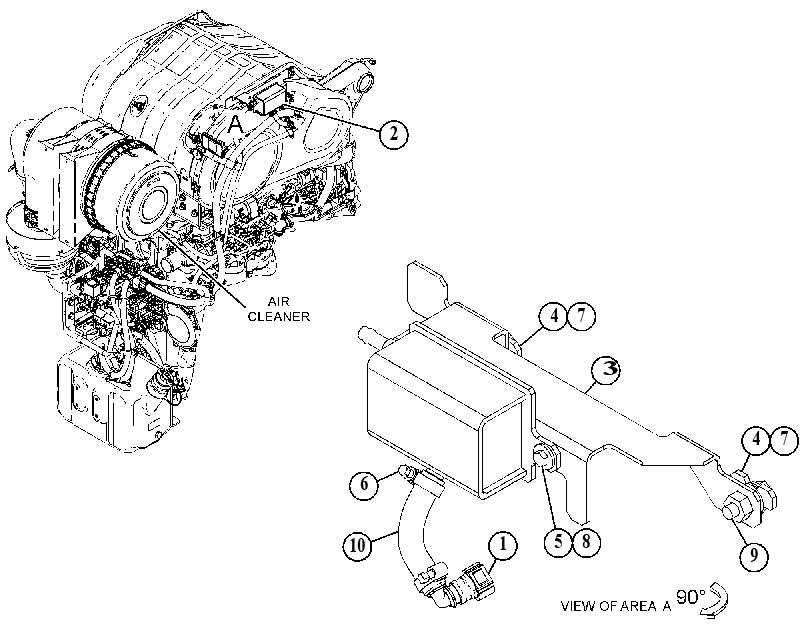 Бак охлаждающей жидкости 5198905 CAT
