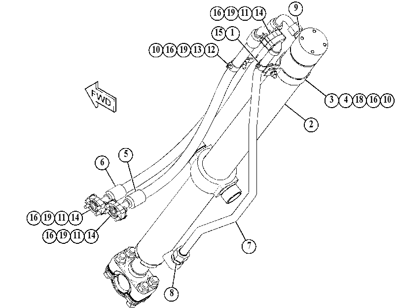 CYLINDER & LINES GP 4310261 CAT