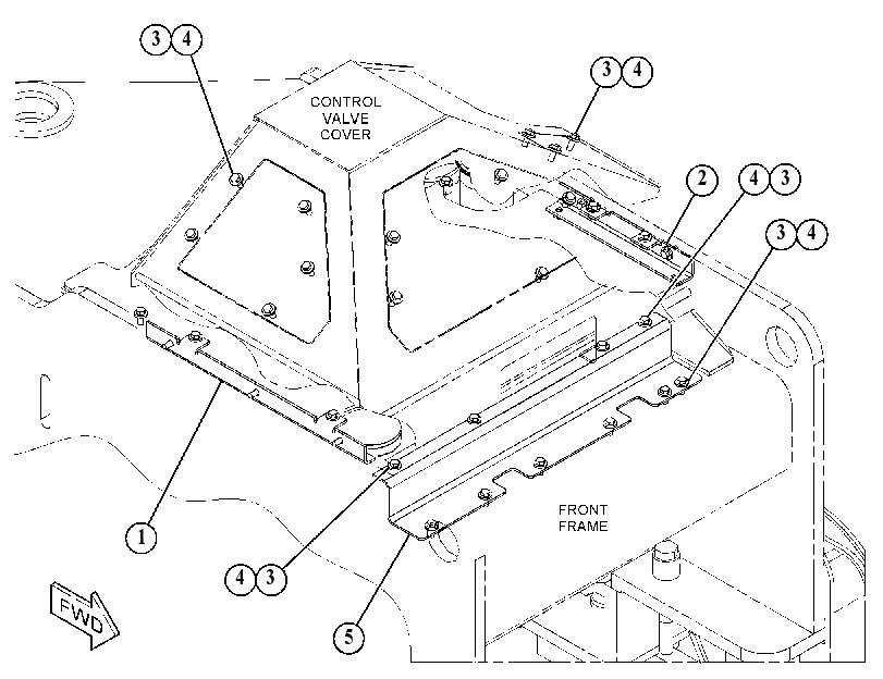 COVER GP-CONTROL VALVE 4612667 CAT