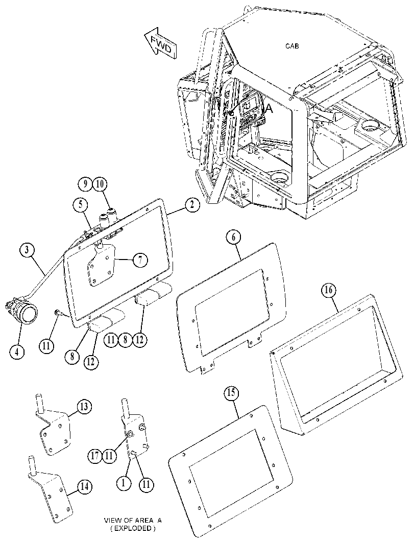MOUNTING GP-DISPLAY 4502995 CAT