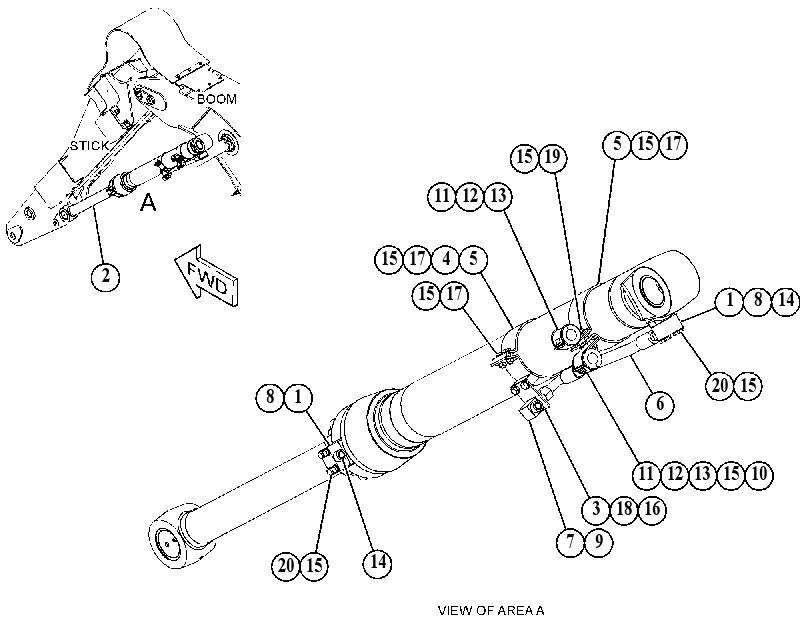 CYLINDER & MTG GP-STICK 3795865 CAT