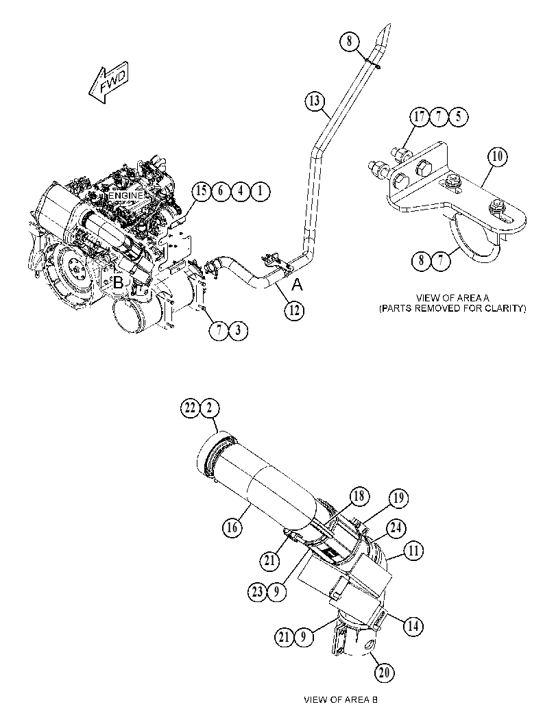 MOUNTING GP-EXHAUST 4782266 CAT