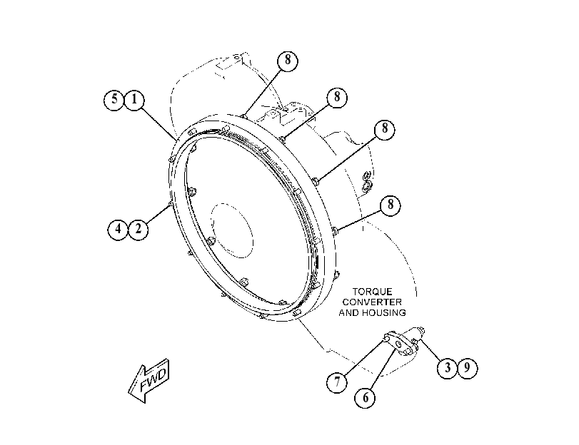 MOUNTING GP-TORQUE CONVERTER 3413970 CAT