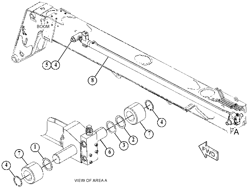 CYLINDER & MTG GP-TELESCOPING 5155868 CAT