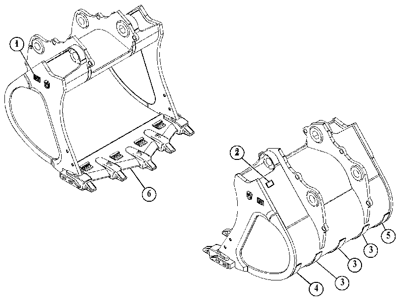 Ковш в сборе 4952436 CAT
