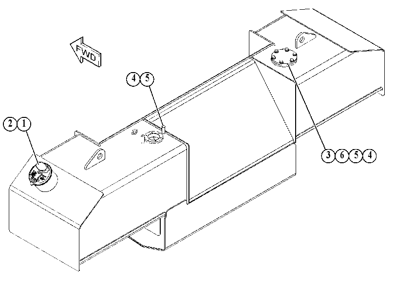 Бак топливный 4151343 CAT